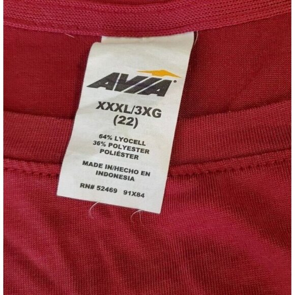 Avia Womens Short Sleeve Pullover Stretch Active-wear Top - badge Sz XXXL (22) - Picture 7 of 7